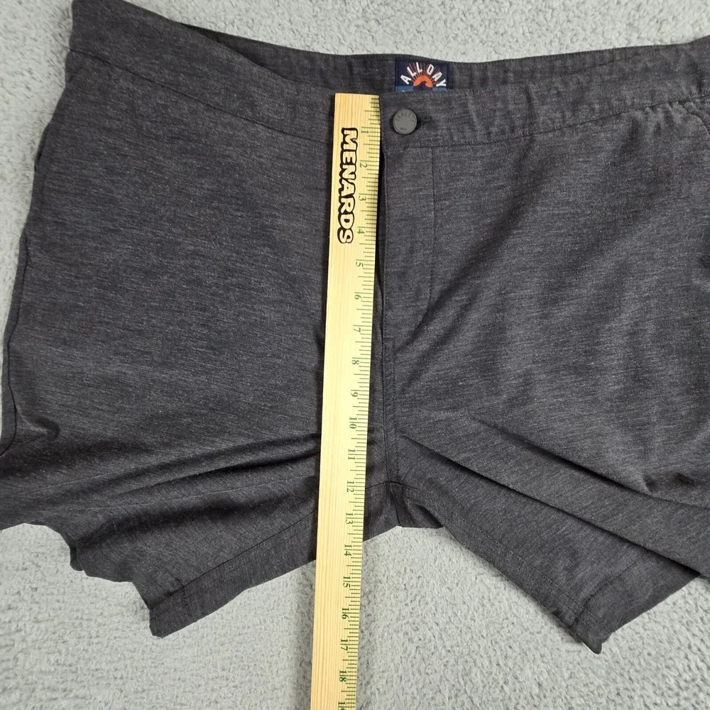 Faherty All Day Shorts Gray Mens 38 Performance Stretch Drawstring‎ **Flaw